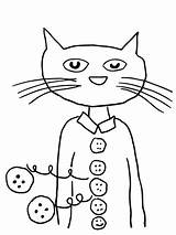 Pete Cat Coloring Buttons Groovy Four Pages His Drawing Color Printables Printable Template Clipart Nyan Print Clip Supercoloring Shoes Getdrawings sketch template