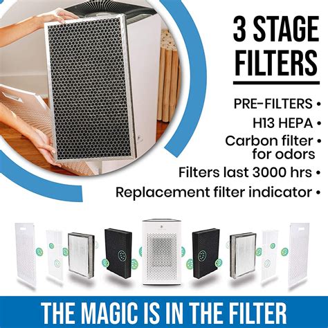 medify air home air purifier h13 hepa replacement filter set 2 pack