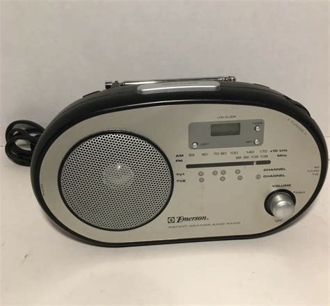 emerson rp  fm instant tv sound weather band portable radio