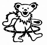 Dead Grateful Bear Bears Coloring Pages Dancing Drawing Hooping Visit Tattoo Hula Getdrawings Choose Board Teddy sketch template