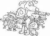 Rugrats Coloring Pages 90s Printable Characters Cartoons Kids Cartoon Color Print Sheets Gif Clipart Halloween Draw Books Colorear Book Adults sketch template