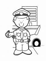 Coloring Officer Police Pages Boys Recommended sketch template