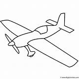 Airplane Coloring Plane Drawing Simple Kids Sketch Easy War Propeller Transportation Airplanes Military Pages Basic Line Printable Drawings Aeroplane Clipart sketch template