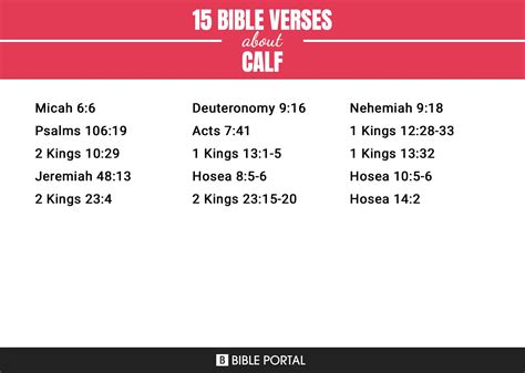 bible verses  calf