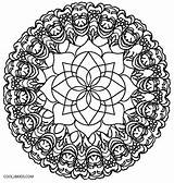 Kaleidoscope Coloring Pages Flower Template Simple Kids Printable Cool2bkids sketch template