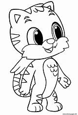 Coloring Pages Hatchimals Tiger Printable sketch template