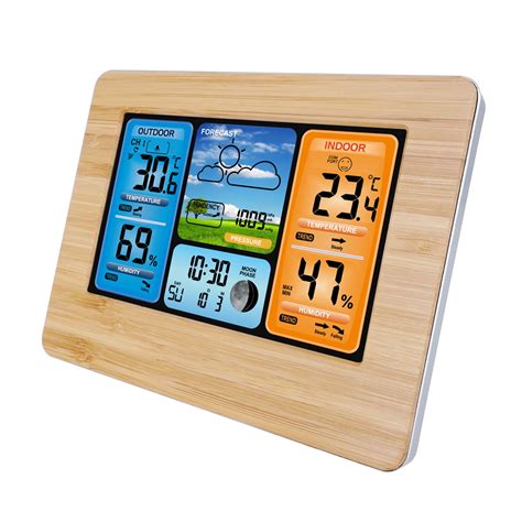 buy wireless weather station digital indooroutdoor thermometer hygrometer  temperature