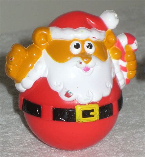 playskool holiday christmas weebles set santa claus snowman reindeer