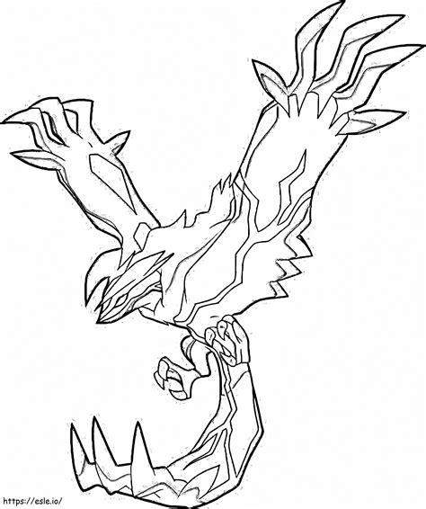yveltal coloring page