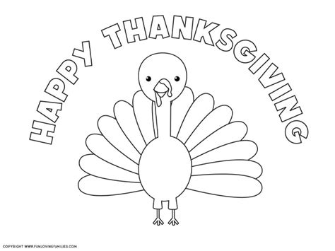 turkey coloring pages    love fun loving families