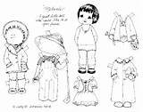 Paper Doll Coloring Pages Dolls Printable Girl Dress Color Little Boy Paperdolls sketch template