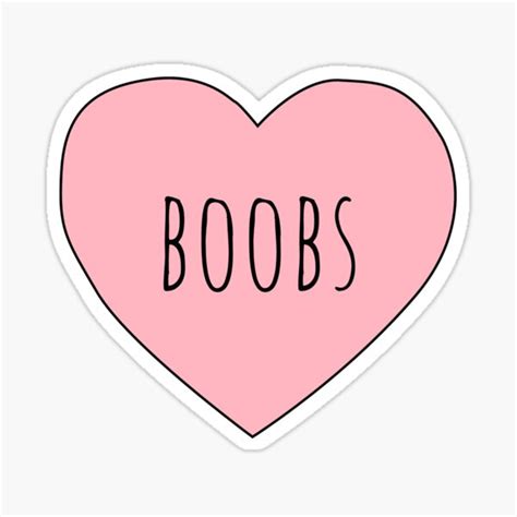 Boobs Sticker By Brytieboo Redbubble