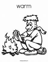 Coloring Warm Brrrr Campfire Fire Hands Warming Pages Noodle Outline Twisty Boy Print Twistynoodle Favorites Login Add Built California Usa sketch template