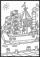 Kleurplaten Sinterklaas Pakjesboot Afkomstig sketch template