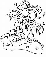 Coloring Fireworks Independence Watching Childrens Event Kids Size Drawing Print Getdrawings sketch template