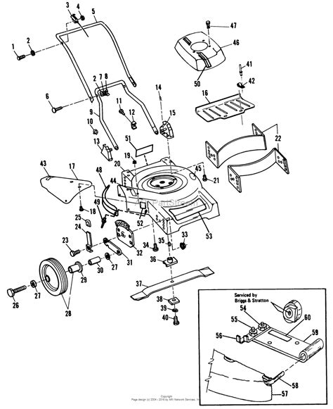 simplicity    push mower parts diagram    side discharge push mower