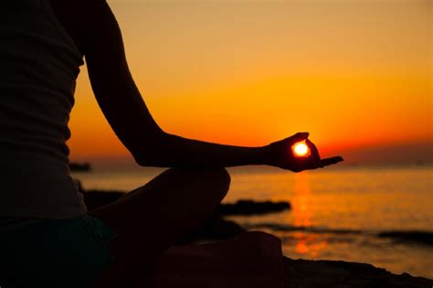 yoga sunset meditation table  change