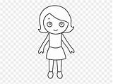 Girl Coloring Little Clip Pages Bright Idea Clipart sketch template