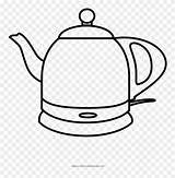 Kettle Electric Clipart Coloring Pinclipart sketch template