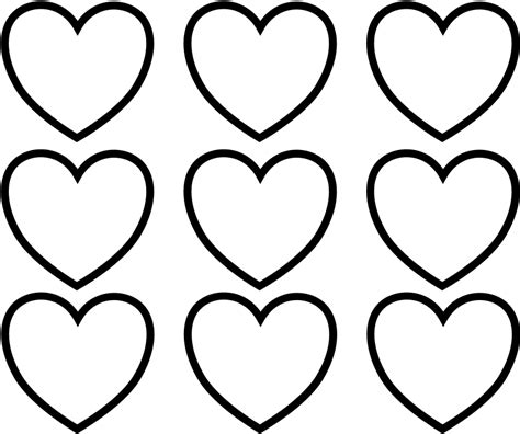 printable heart coloring pages  kids heart cute hearts