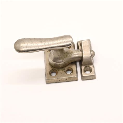 chrome window casement latch surface keeper architectural antiques