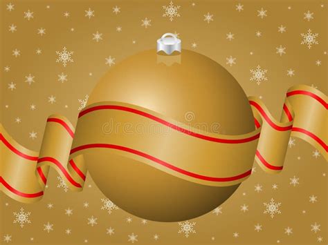gold christmas decoration stock vector illustration  seasonal