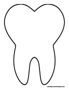 tooth templatepdf google drive tooth template teeth art  tooth