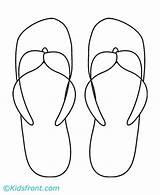Slippers Coloring Pages Kids Printable sketch template