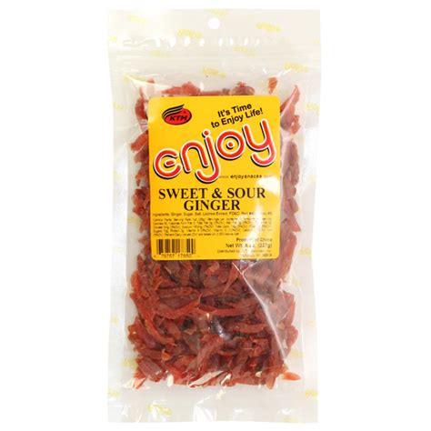 Enjoy Sweet And Sour Red Ginger 2 Oz Or 8 Oz