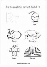 Things Start Alphabet Coloring Color Beginning Pages Letter Objects Words English Printable These Megaworkbook Starting Worksheets Kindergarten Template Each sketch template