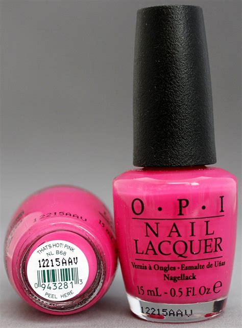 Opi Nail Polish Nl B68 That S Hot Pink Nail Polish Girls Nail