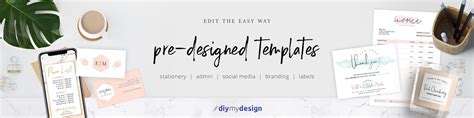 easy   ready  professional templates  diymydesignstore