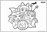 Nick Jr Coloring Pages Halloween Getdrawings sketch template