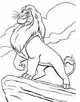 Lion King Coloring Pages Simba Getcolorings Color sketch template