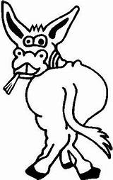 Donkey Jackass Decal sketch template