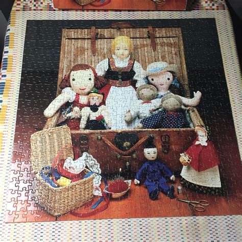 1980s Handmade Dolls Jigsaw Puzzle 550 Pieza Completa Cesta Etsy España