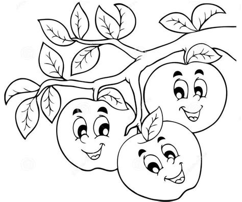 apple coloring page  printable coloring pages  kids