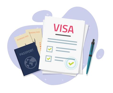 tourist visa clipart