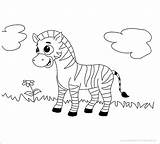 Zebra Animals sketch template