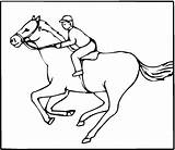 Horse Jockey Paard Galopperend Ausmalbilder Colorare Jinete Caballo Pferd Coloringhome Galopando Kleurplatenl Thoroughbred Svg Supercoloring Fantino Cavallo Shelton Lynn sketch template