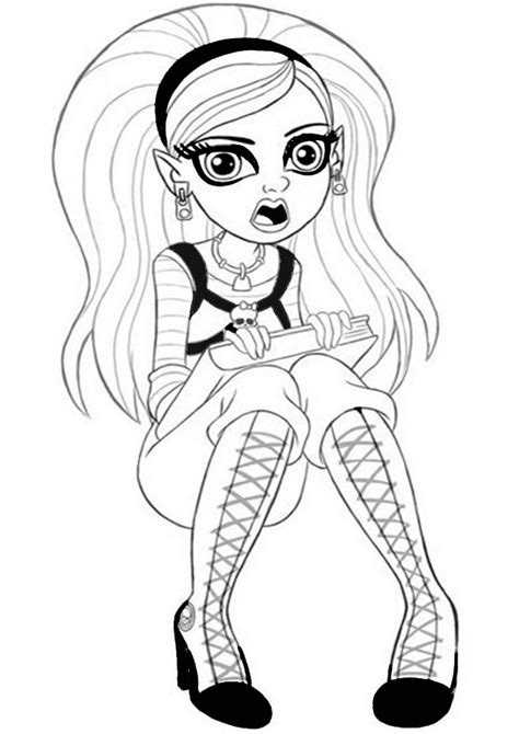 ghoulia yelps coloring pages  getdrawings