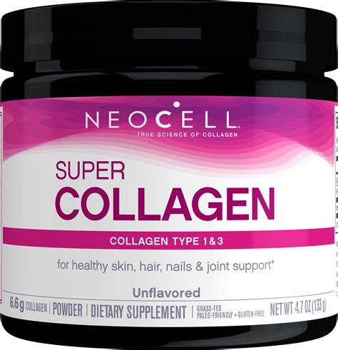 neocell super collagen unflavored powder mg collagen types   oz walmartcom