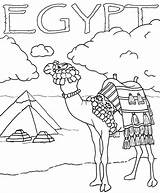 Coloring Egyptians Pyramids Beliefs sketch template