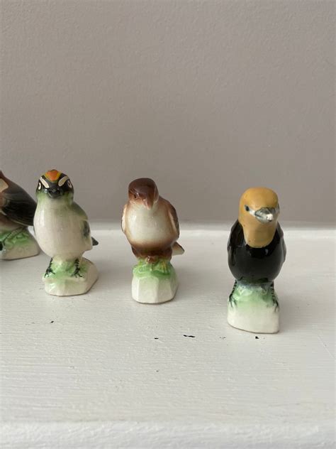 lot   vintage miniature birds mini birds collectible etsy