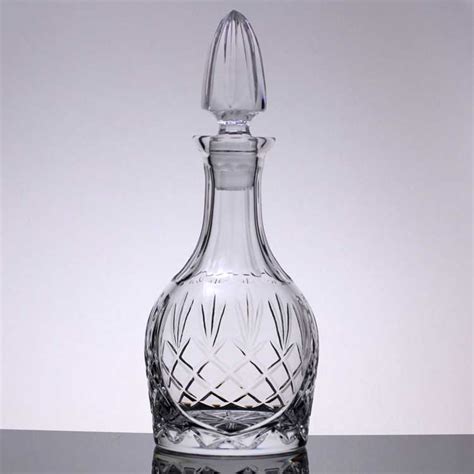 24 Lead Crystal Wine Decanter Engrave A T