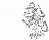 Wolf Bad Big Coloring Pages Scary Face Disney Template Printable Getcolorings Another Color sketch template