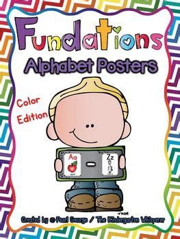 fundations alphabet posters color alphabet poster fundations