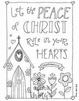 Colossians Verses Toddlers sketch template