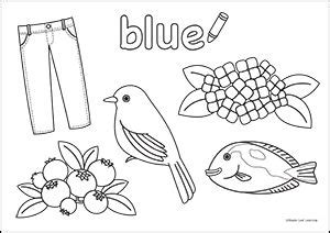 blue coloring worksheet color worksheets preschool coloring pages