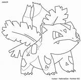 Pokemon Ivysaur sketch template